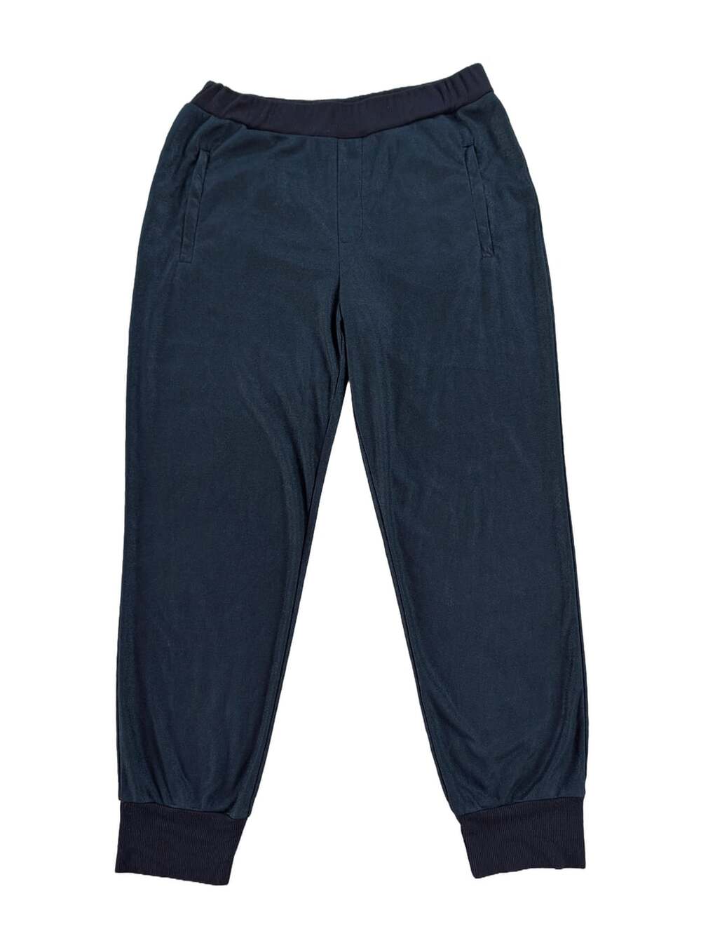 Lola & Sophie black joggers luxury minimalist ankle crop pockets size 4 VGUC